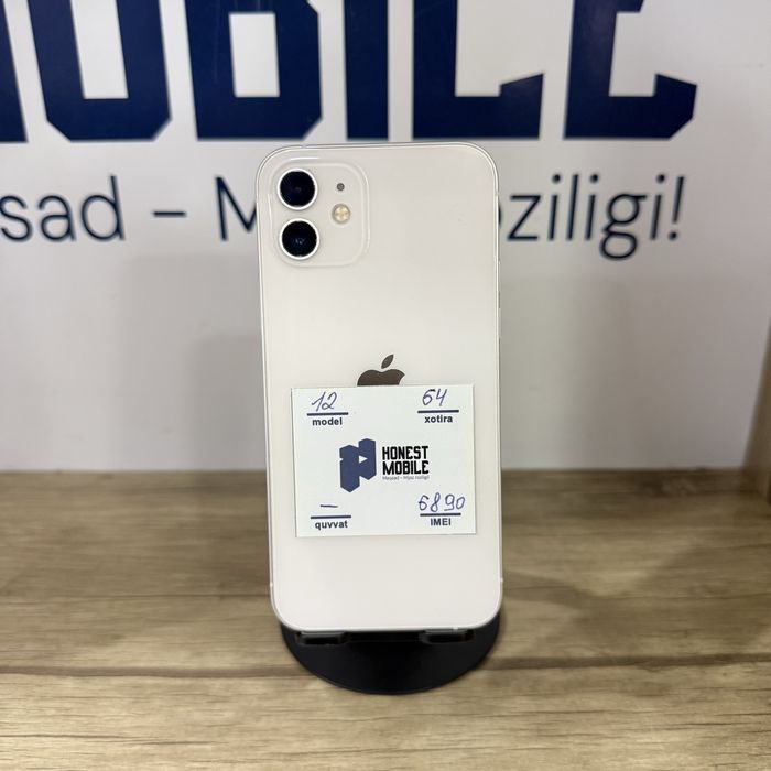 iPhone 12 white NASIYA BOR