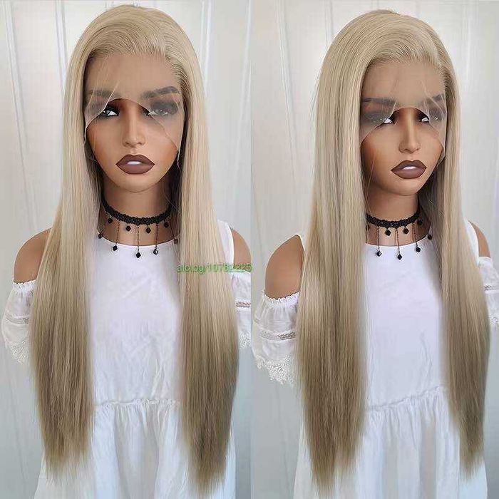 Права дантелена перука 13x4 в пепеляво русо