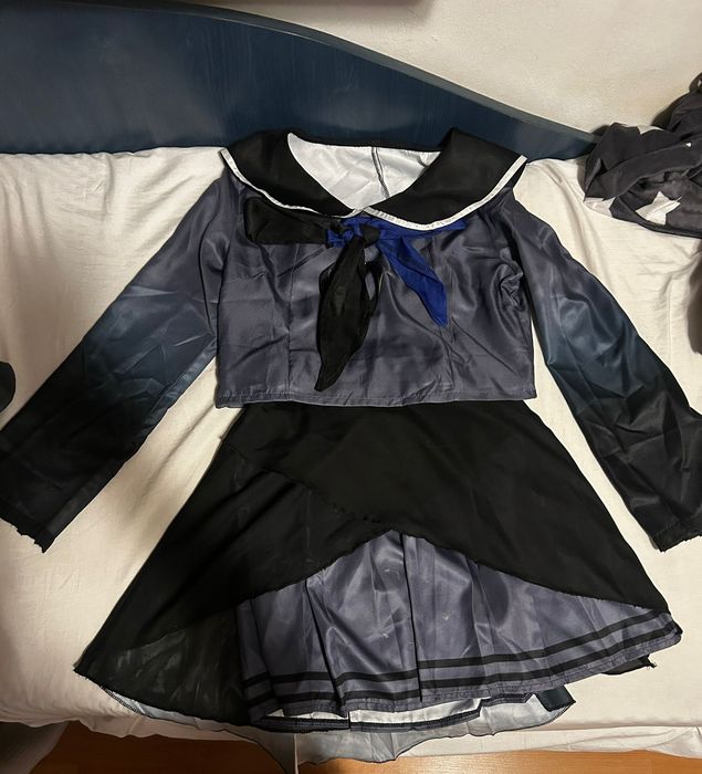 costum de cosplay Mafuyu Asahina din project sekai