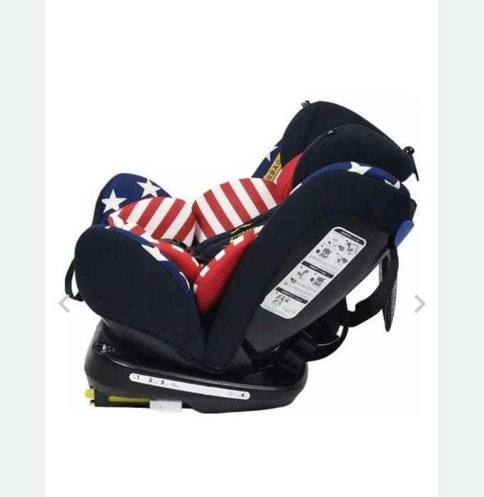Scaun Auto Tweety Captain America cu Isofix rotativ 360 grade BUF BOOF 0 - 13 kg