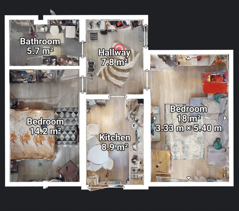 Apartament 2 camere decomandat
