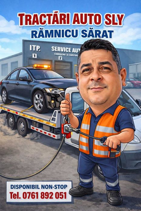 Tractari Auto Platforma Asistenta Rutiera SOS Non Stop Ramnicu Sarat