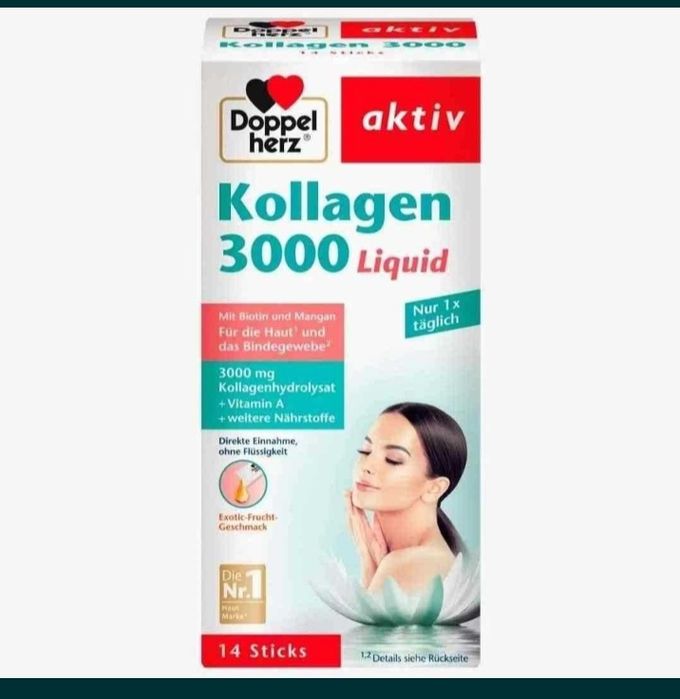 Жидкие палочки Kollagen 5000/3000

-С витамином А, биотином и цинком
-