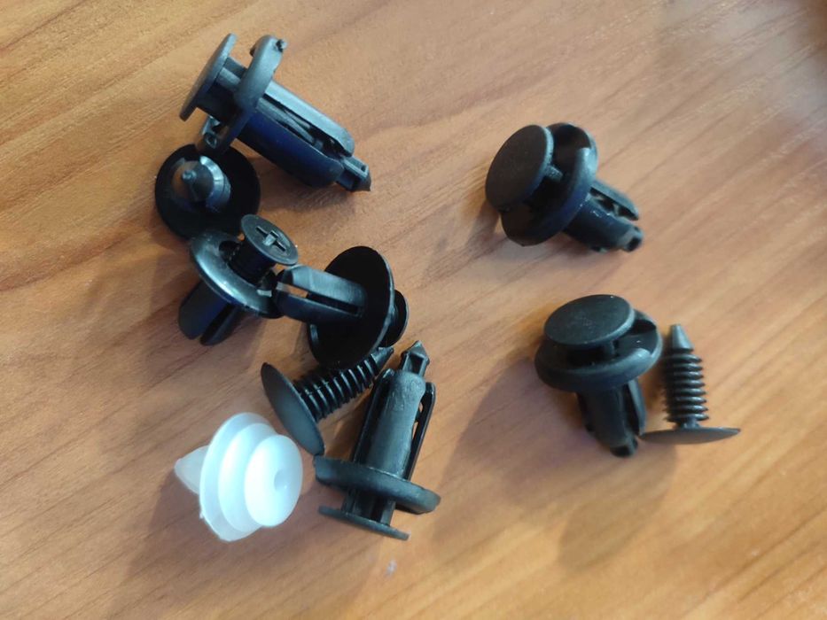 6 вида автомобилни универсални пластмасови закопчалки/щипки, 100бр.