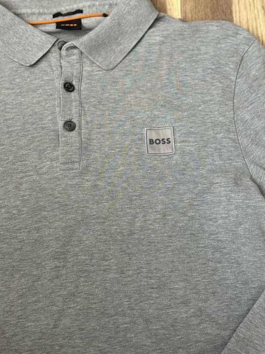 Boss блуза с яка /Slim fit /XL отговаря на М