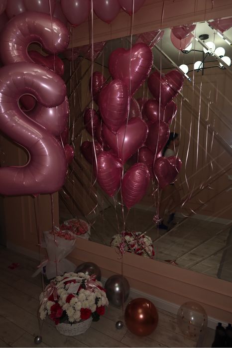 Шарики гелевые розовые