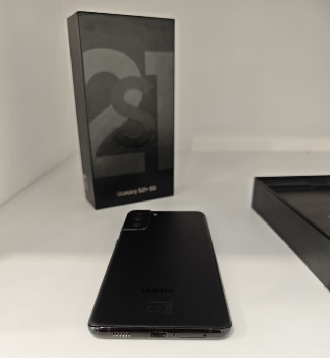 Samsung Galaxy S21+ 5G, 256GB, Phantom Black, Stare Excelentă (Pachet Complet)