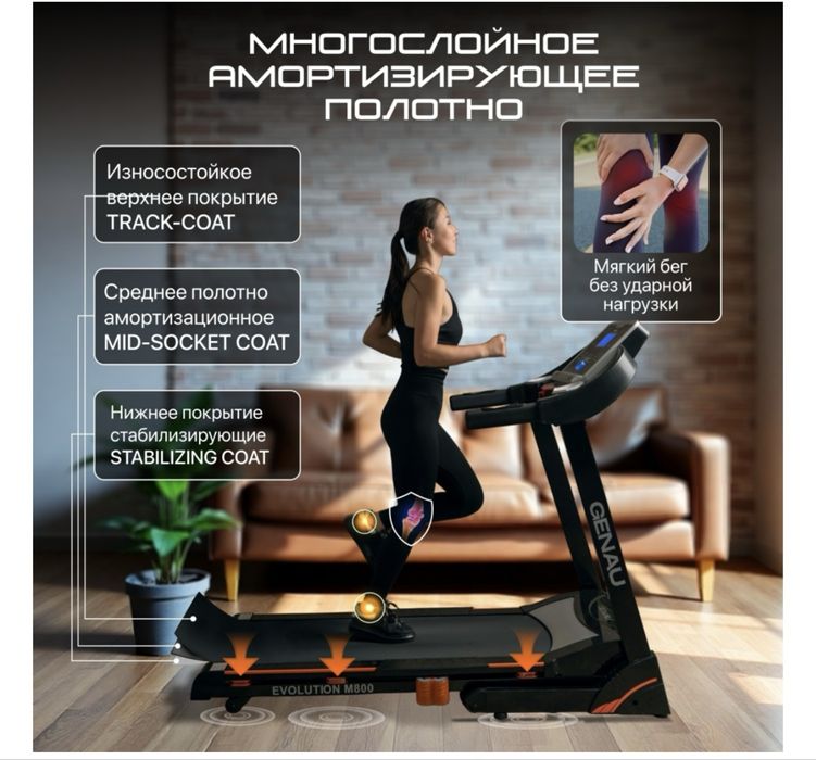 Продам беговую дорожку Genau.