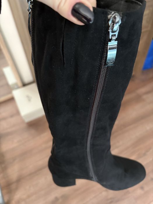 Gerry Weber ботуши от естествен велур/кожа