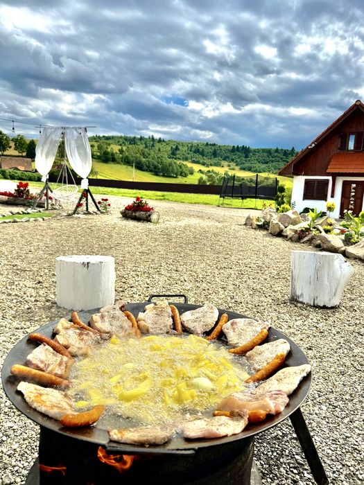 Cabana de inchiriat cu ciubăr si saună,sala de evenimente!60 de km de la Brasov !