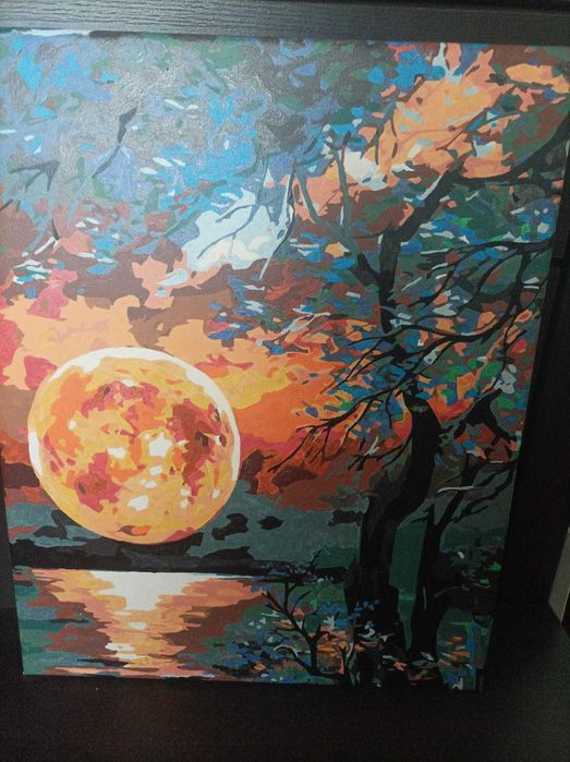 Tablouri pictate pe panza cu Acrylic