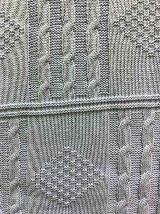 Плед для новорожденных голубого цвета.