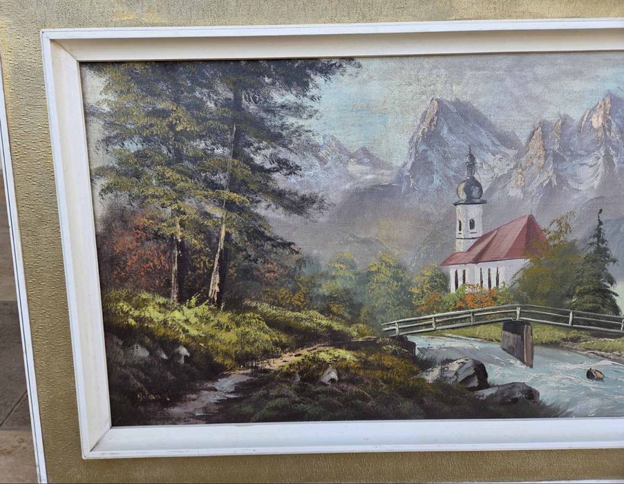 Голяма маслена картина пейзаж