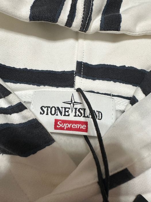 Stone island x supreme hoodie суичър