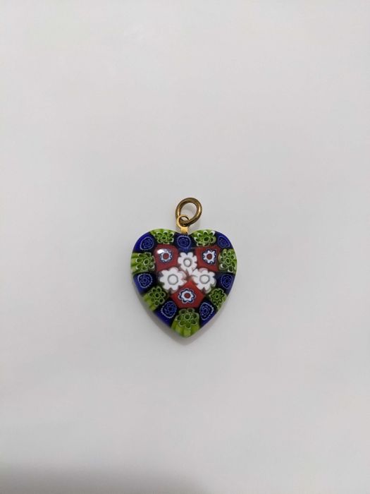 Pandantiv Inimă Antica Murrina Venezia din sticlă de Murano - Nou