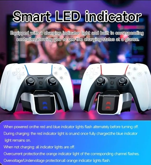 Нова магнитна зареждаща станция за PS5