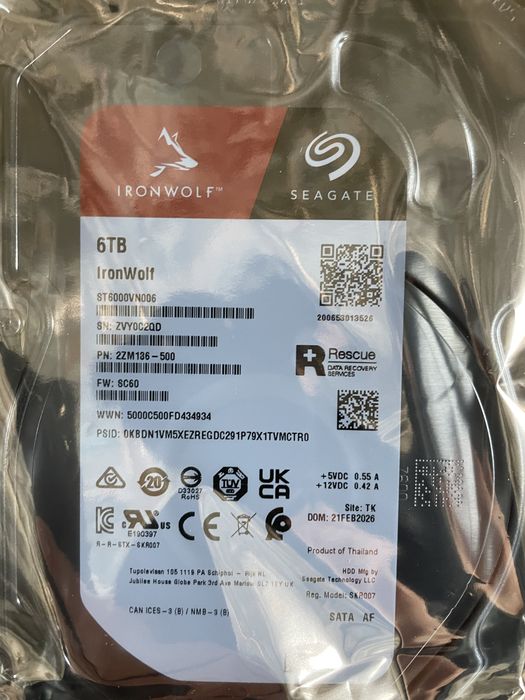Hard wolf 6tb nou seagate