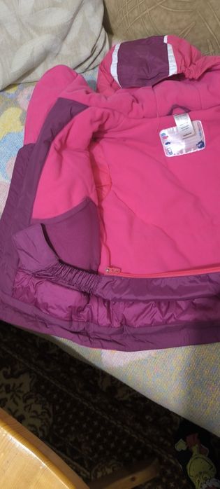 Детски ски екип в розово