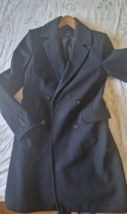 Ново Палто MNG - Вълна - Черно