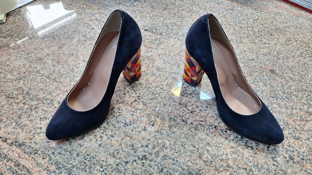 Pantofi din piele întoarsă (35)