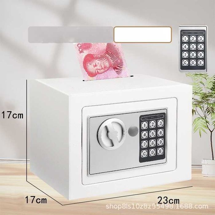 Металлический сейф для денег и документов офисный с замком