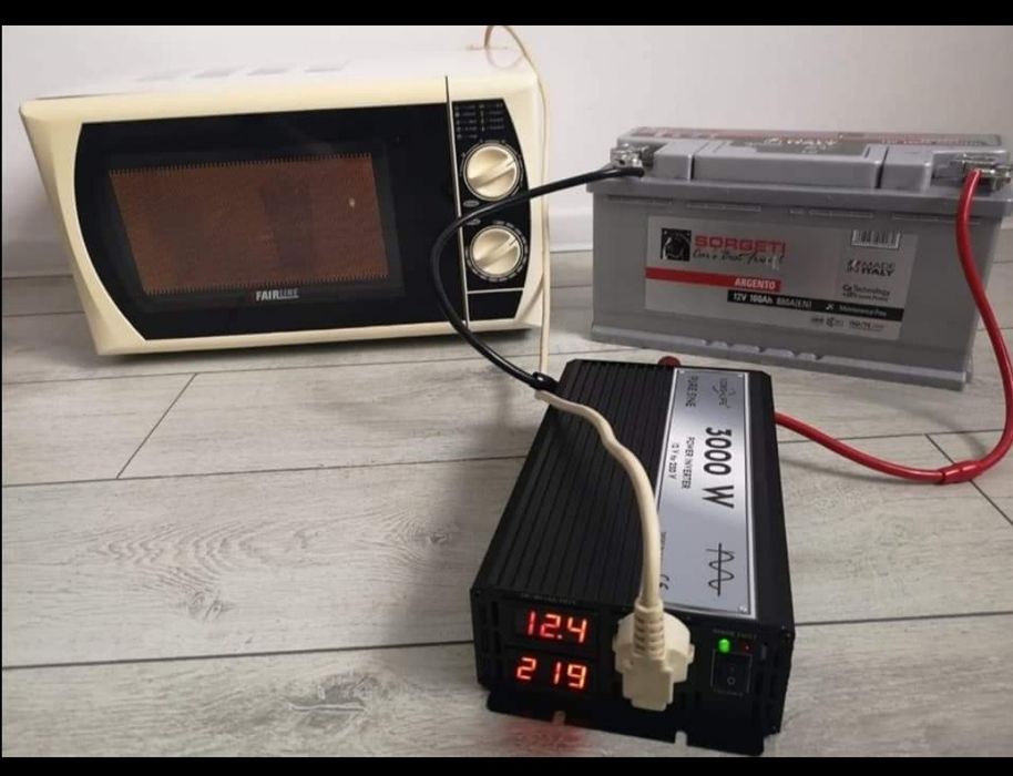 Invertor 12V/24V - 220V SINUS PUR panouri solare rulota unda pura casa