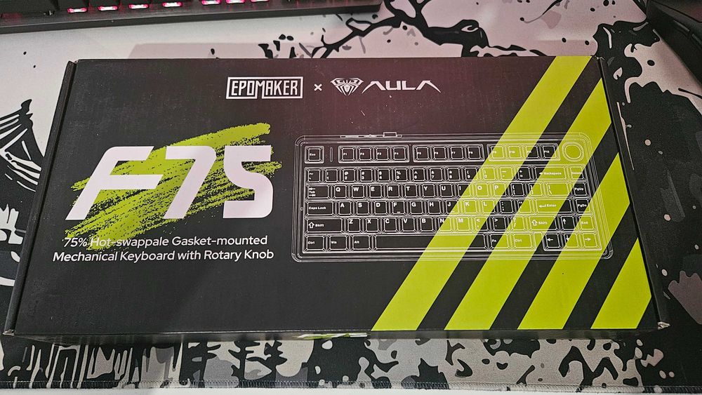 Tastatura Mecanica Epomaker Aula F75, hot swappable, conectare prin cablu, wireless sau blootooth