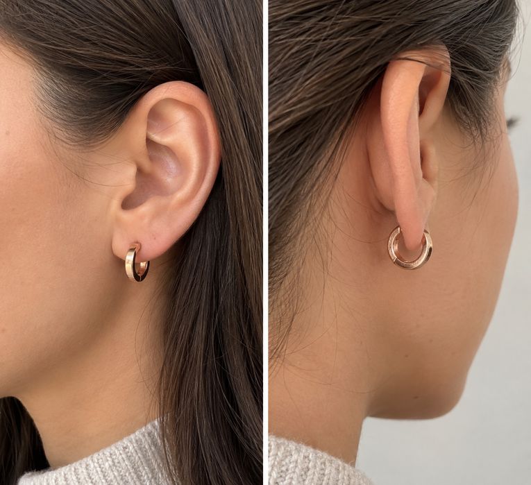 Cercei Argint 925 - Rose Gold