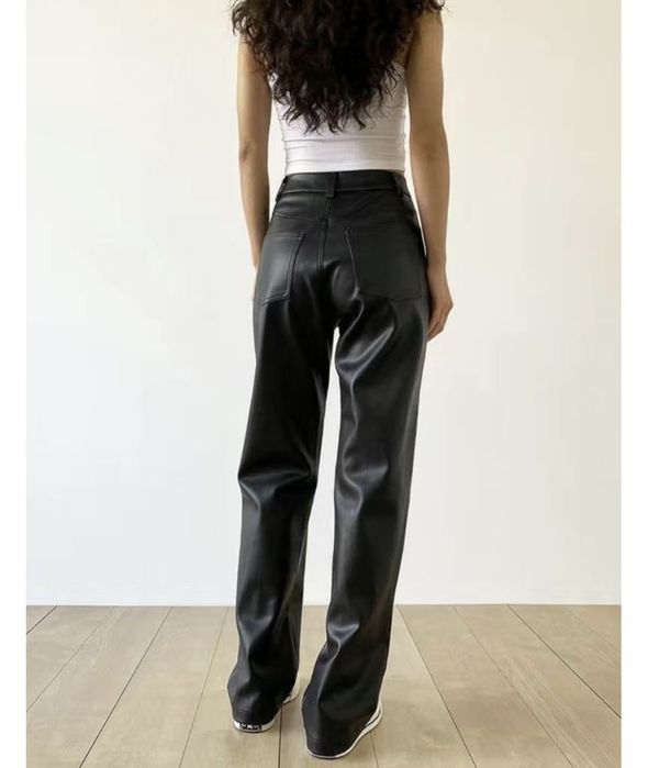 Женские кожаные брюки