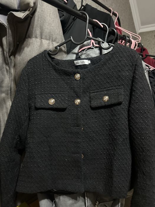 Твидовый пиджак размер л