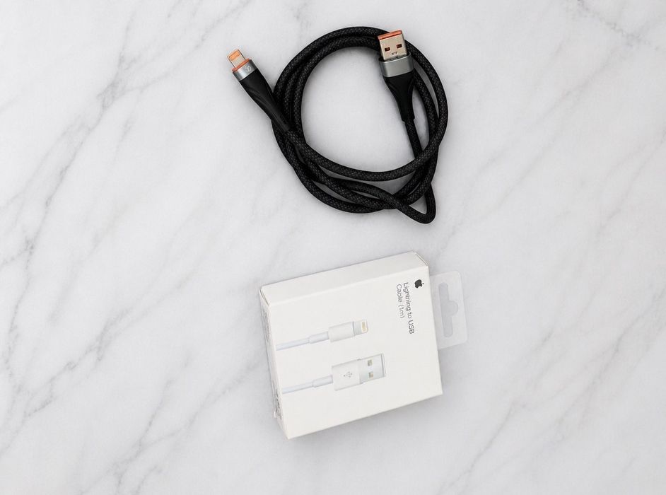 Кабель шнур iPhone 16 оригинал usb Lightning iPhone 5-14,зарядка 33w