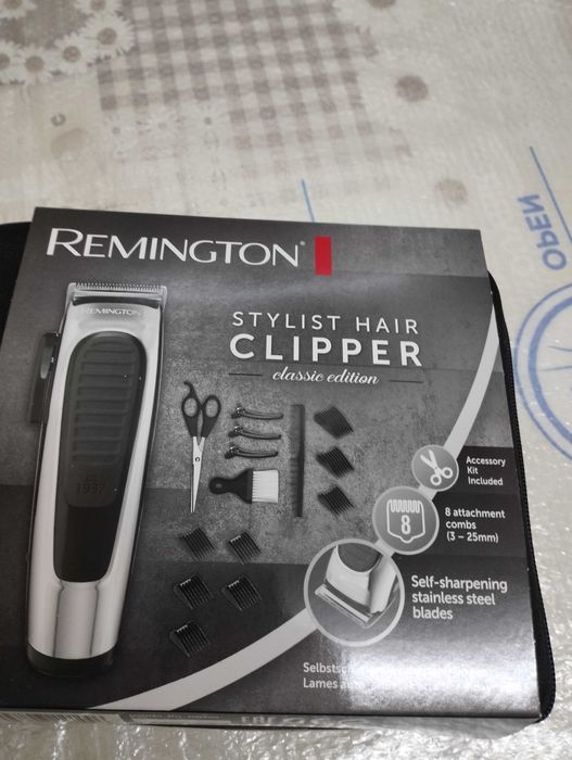 Aparat de tuns Remington HC450, acumulator, autonomie 30 minute, argintiu-negru