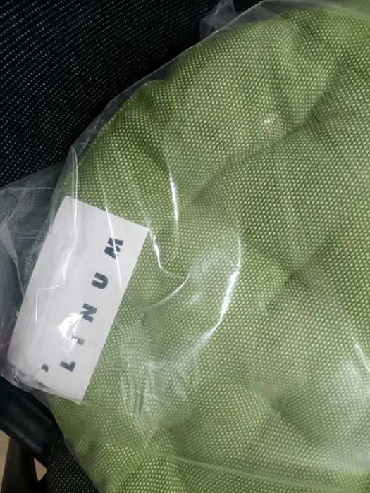 Възглавница за стол LINUM PEPPER Ø37, премиум памук меланж, кръгла възглавница за стол, диаметър 37 см