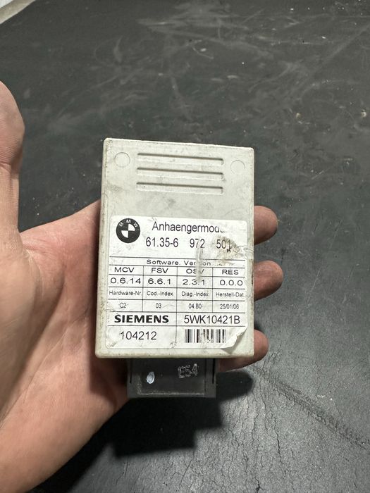 Modul calculator carlig BMW Seria 5 E60 E61 | 6972501 E90 E91