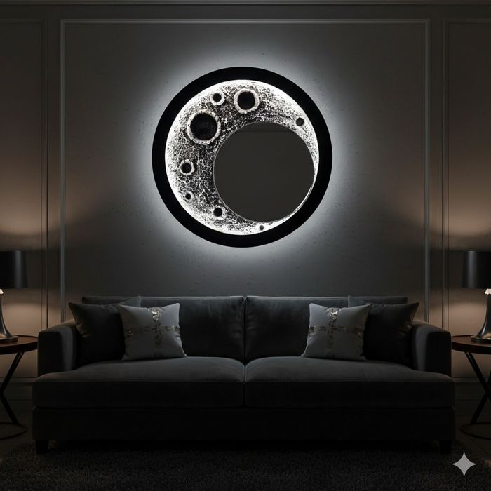 Dekorativ Moonlight devor chirog‘i 70 sm –  zamonaviy interyer uchun