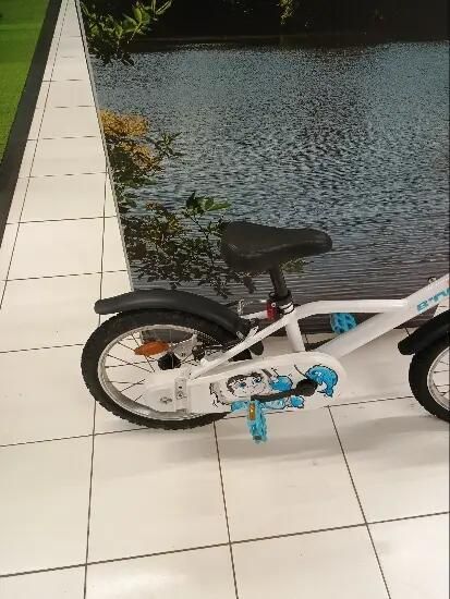 Bicicletă Inuit 100 16" alb copii 105 - 120 - (SecondHand) Decathlon