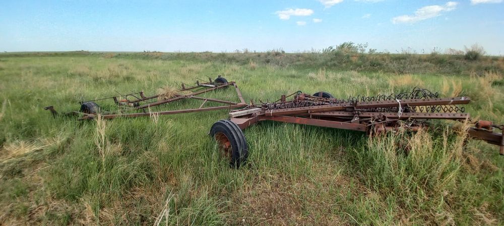 Касилка двухбруска с граблями