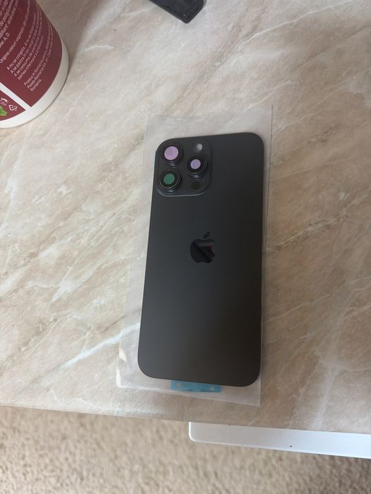 sticlă spate iphone 16 pro max neagră