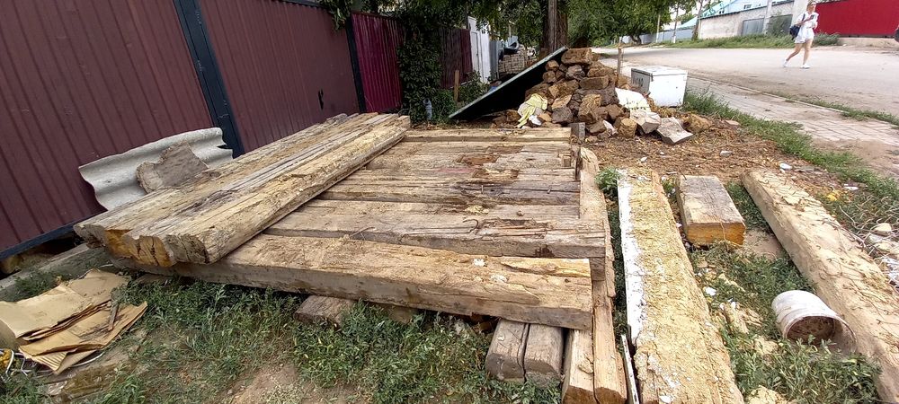 Шпалы, бөрене, балка