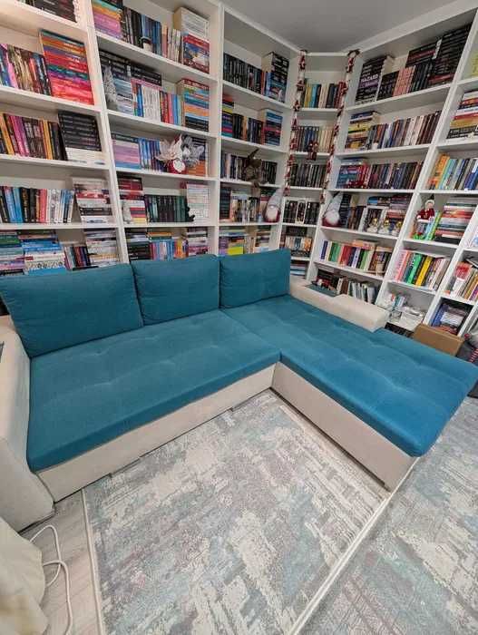 Colțar Tenerife Staer turcoaz - varianta mică, stare impecabilă