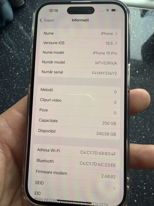 Iphone 15 Pro Natural Titanium 256gb