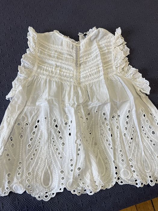 Потник Zara с английска бродерия