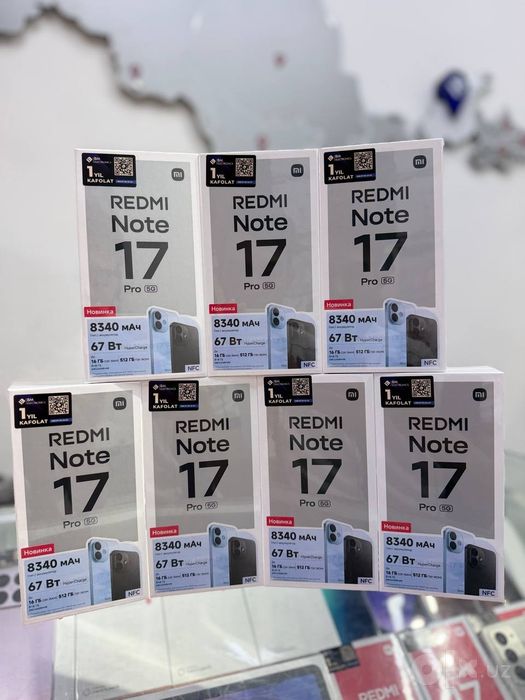 Note 17 Pro 5G  Naqt va Nasiyaga