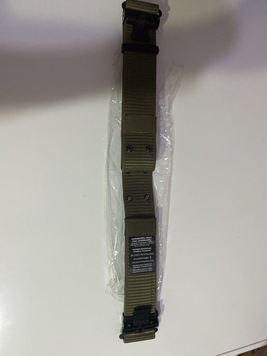 Военный ремень зеленый