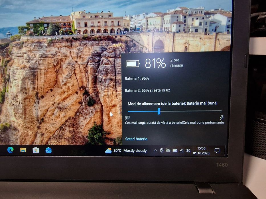 Lenovo ThinkPad T460 / Intel i5 Gen 6 / 8GB RAM / 256GB SSD / Tastatură iluminată / 2 Baterii