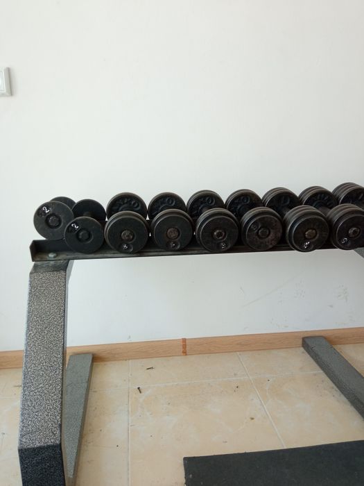 Штанга гантел тошлар зал учун