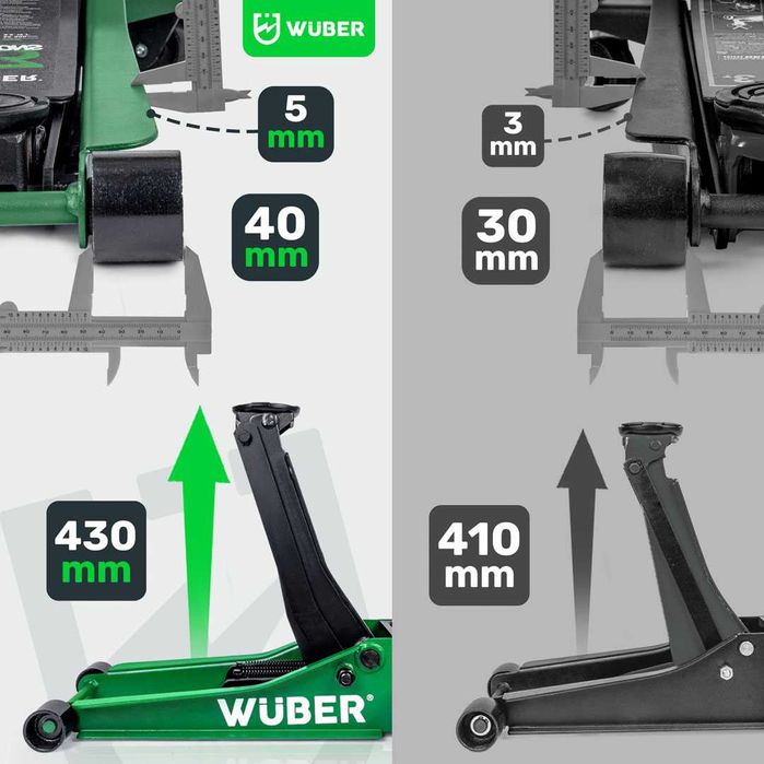Cric crocodil hidraulic de 3 tone 85-430mm, profesional Wuber