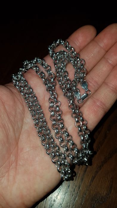 Nou nout,superb lant argint 925 Italy masiv foarte lung,model deosebit