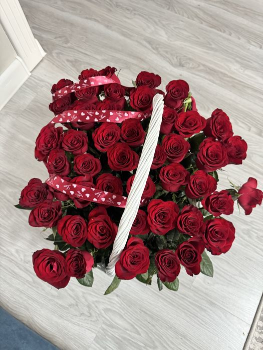 Цветы гул 51 шт корзинамен