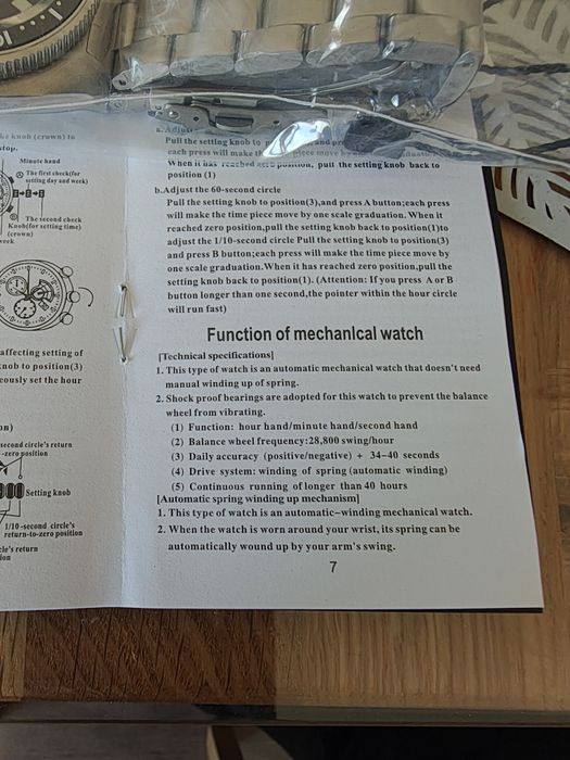 Se vinde ceas Tandorio automatic nou cu mecanism NH 36 de la Seiko. Ceasul vine împreună cu cutie originală,manual.Dimensiune 45 mm cu coroniță.